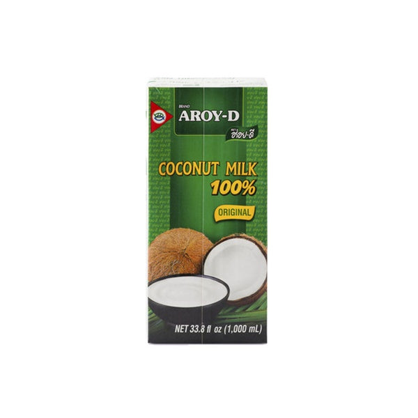 AROY-D Coconut Milk 100 % 1ltr x 12pack / Carton