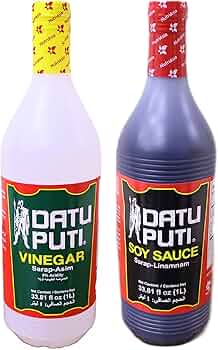 DATU PUTI Soya Sauce & Vinegar 1ltr Each Value Pack