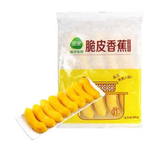 Frozen Crispy Banana 300gm China SAN QUAN Brand