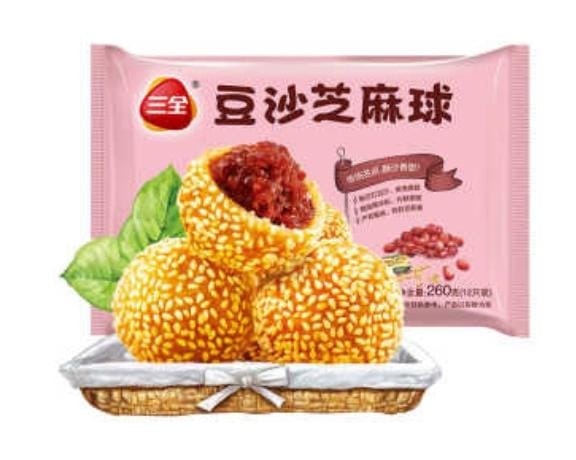 Frozen Sesame Ball with Red Bean Paste 260gm China SAN QUAN Brand