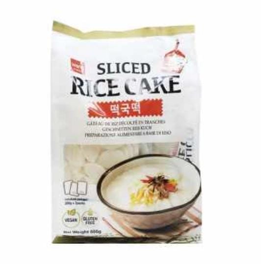 Korean Rice Cake Sliced 600gm Korea WANG Brand