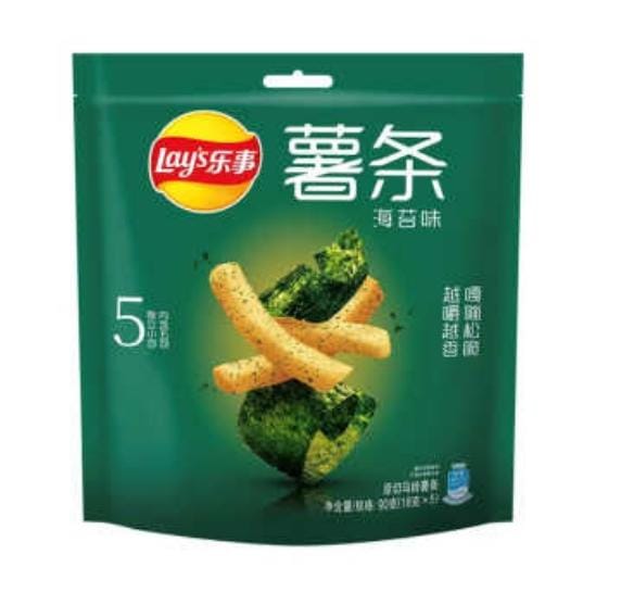 Lays French Fries and Seaweed Flavour 90gm China