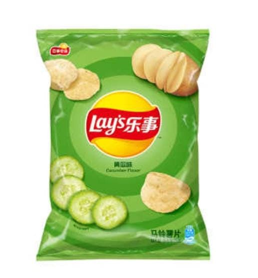 Lays Potato Chips Cucumber Flavour 70gm China