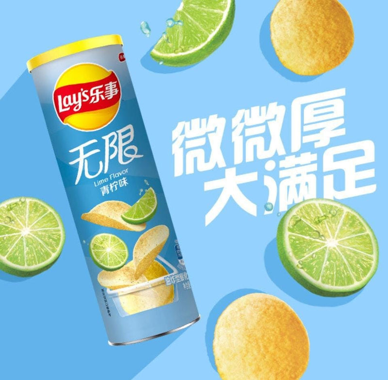 Lays Potato Chips Lime Flavour 90gm China