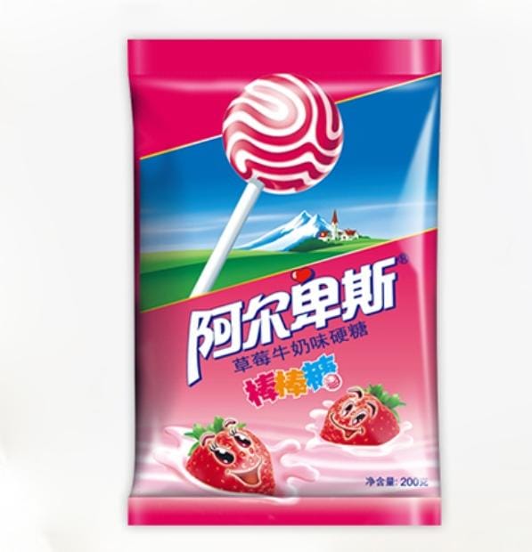 Lollypop Milk & Strawberry Flavour 200gm China