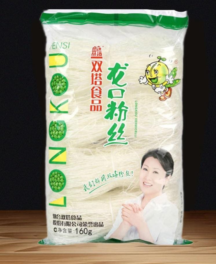 Longkou Glass Noodle (Mung Bean) 160gm China SHUANGTA Brand