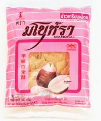 MANORA Uncooked Taro Cracker 500gm Thailand