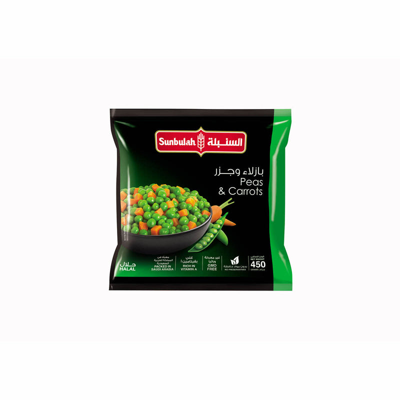 SUNBULAH Frozen Peas & Carrots 450gm